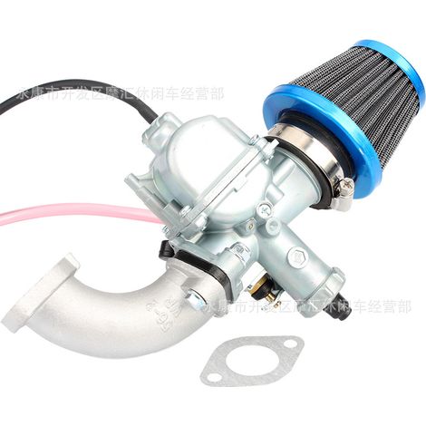 125cc/140cc motocross VM22 PZ 26mm carburetor intake manifold with blue air filter kit (1/5)