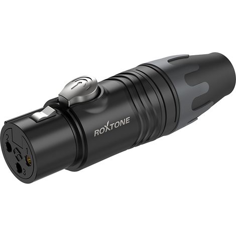 Conector XLR Roxtone XF3BG (1/4)
