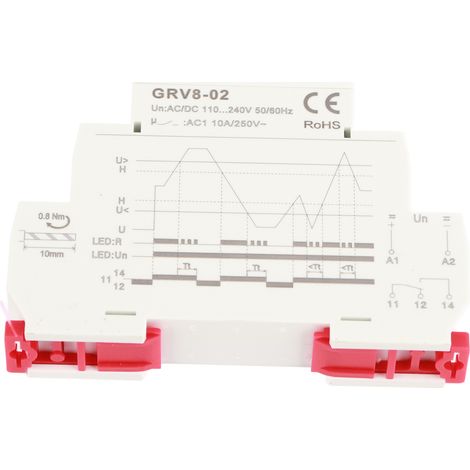 GRV8-02 Einphasiges spannungsgesteuertes Überspannungsschutzrelais (4) (1/5)