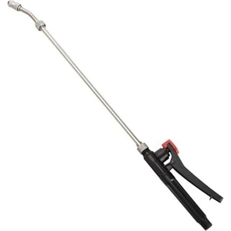Stainless steel watering ramp with adjustable nozzle and 1m hose, suitable for gardening and car washing applications. (1/5)