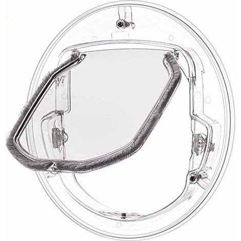 Cat Flap, Selective Entry, Easy to Install, 4-Way Manual Lock, Weatherproof, Convenient, Small Dog, Easy to Install and Use