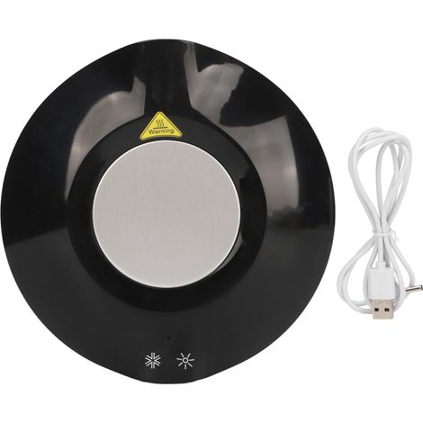 Chauffe-tasses chauffant et rafraîchissant, alimenté par USB, chauffe-café électrique, refroidisseur de boissons, température maximale de 65 degrés (1/5)