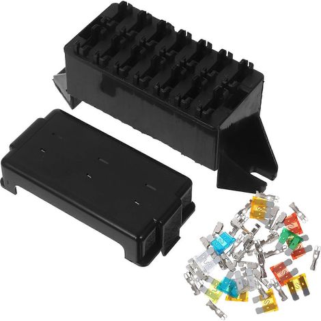 Porte-fusibles automobile compatible, boîte à fusibles à double rangée, 1 accessoire automobile (1/5)