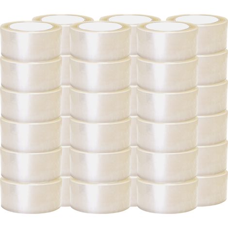 Transparentes Polypropylen-Verpackungsklebeband 28µ - Klebeband 50 mm x 100 m - Karton mit 36 Stück.