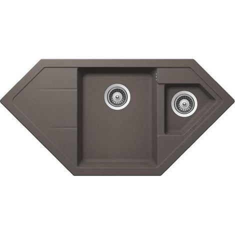 Schock Einbauspüle Cristadur Signus C-150 A Silverstone SIL Exzenterbedienung (1/3)