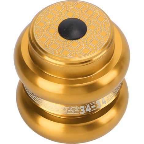 Jeu de direction Viaron 34mm double roulement pour vélo route et VTT, couleur doré (1/5)