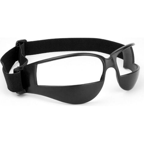 Lunettes de protection oculaire pour l'entraînement au dribble de basketball, lunettes de sport extérieur (noires) (1/5)