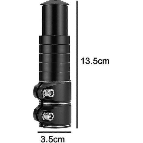 Rallonge de potence de fourche de vélo, adaptateur de rehausse de guidon, adaptateur de direction en alliage d'aluminium, pour VTT, vélo de route, vélo de montagne (1/4)