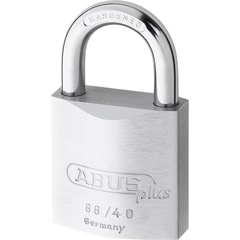Abus Chrome-Plated Brass Padlock with Plus Cylinder – 40mm (88/40) Size, Model ABUS 35208 88/40mm (1/2)