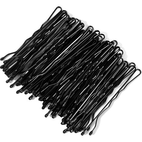 Horquillas para el cabello, material de aleación, diseño moderno, color negro, 500 unidades-b (1/2)