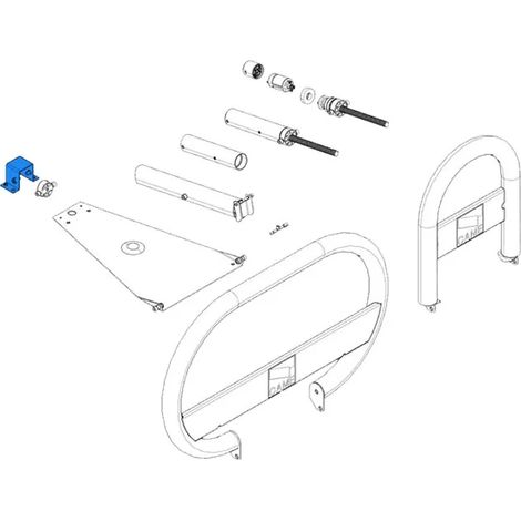 came pièce détachée support de fixation moteur unipark 119riu002 (1/3)