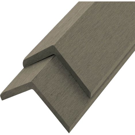 Home Deluxe - Moldura de acabado WPC FINEA - 110 x 4,5 cm lote de 10 - antiguo