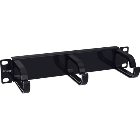 Equip Kabeldurchführung 10` 1HE 3x Plastikringe schwarz