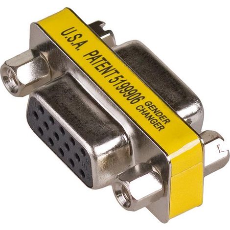 Adaptador Akyga AK-AD-18 D-Sub de 15 pines (hembra) - D-Sub de 15 pines (hembra) (1/5)