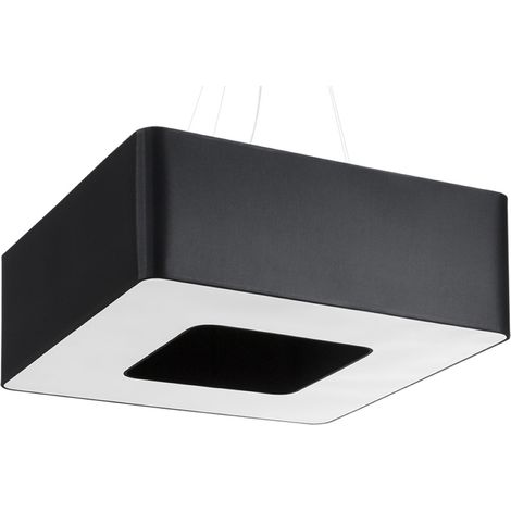 Suspension Pure Lume NEPTUN noire carrée 60 cm 8xE27 (1/5)