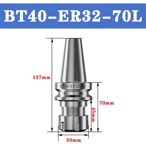 Werkzeughalter BT40-ER32-70L, Spannzangenfutter für CNC-Fräsmaschine, Werkzeughalter BT40 ER32