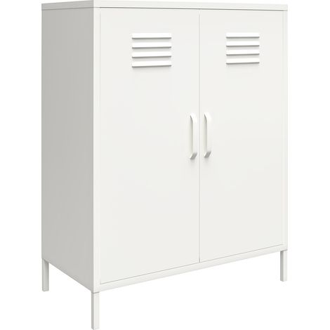 Mission DistrictArmoire avec 2 portes en métal blanc (1/5)