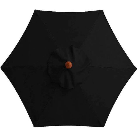 Housse de rechange pour parasol de terrasse 3 m, 6 baleines, parasol rond, toile pour parasol extérieur, plage et marché (1/3)