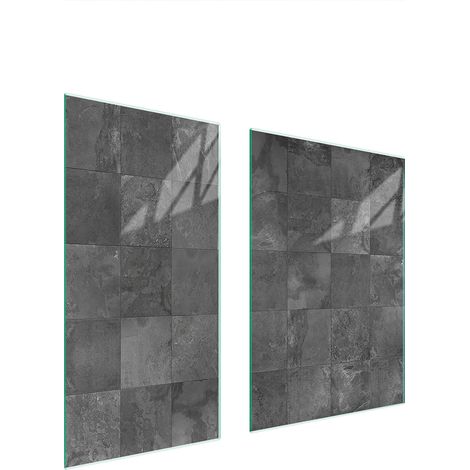 GLASSCHUTZPLATTE 75x52 GRAU (1/5)