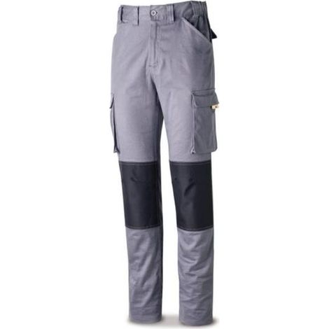 marca pantalon algodon strech gris refuerzo negro 38 588-pstrg38