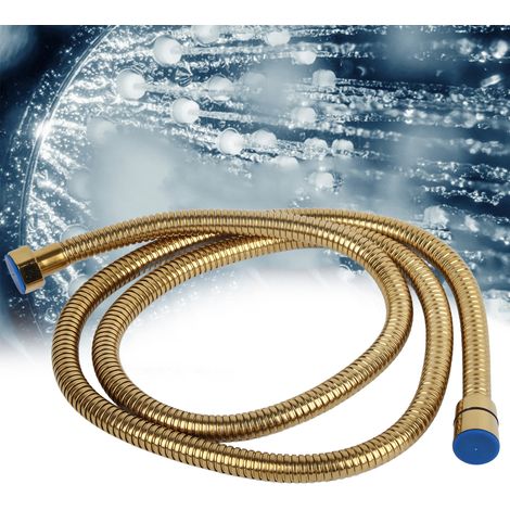 Flexible Doublée G1/2in Douche Dorée Flexible Stainless Steel Anti‑Rouille 0‑80°C 0.8Mpa (1/5)