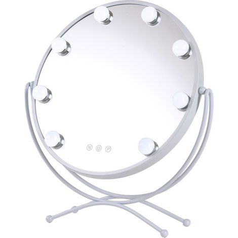 Spiegel  Make-Up beleuchtet LED  4200ºK 48x43Cm Weiß40.000H [SUN-KRS-430-W] (1/3)