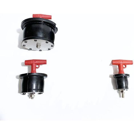 Tappo di scarico in gomma con impugnatura a T e vite - Adatto a tappi per tubi marini da 27-33 mm, 46-65 mm, 85-105 mm, 165-200 mm (1/5)