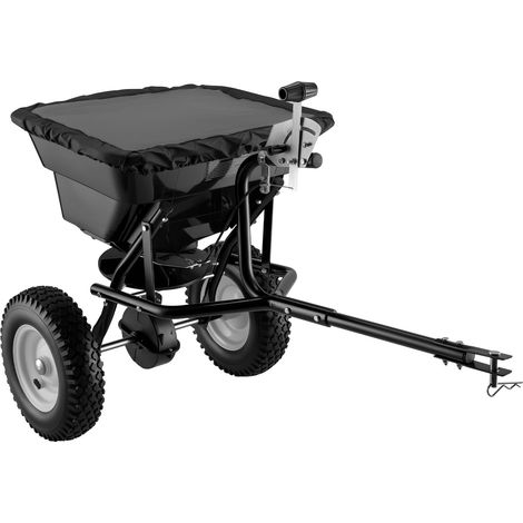 Wiltec – Épandeur 29L pour engrais et semences – Largeur d’épandage 365 cm – Système de réglage ergonomique – Pour terrains variés