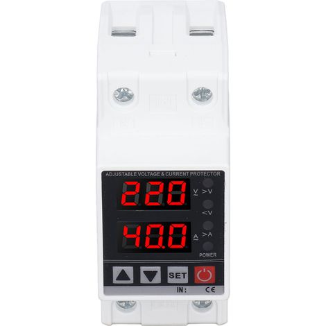 CHLT-613 AC220V Relais de Protection Tension Réglable Auto-Réarmement Intelligent, Limitation de Courant avec Temporisation et Réinitialisation Automatique, Disjoncteur 40A (1/5)