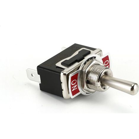 Interruttore a bilanciere in metallo, C513A, SPDT, mantenuto (bloccato), ON/OFF/ON 3 posizioni, 15 A 250 V CA, 3 linguette, CE, con cappuccio impermeabile