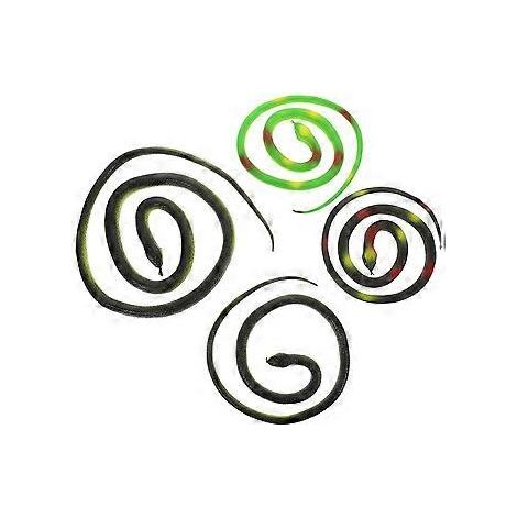 4er-Pack gruselige Schlangenspielzeuge, realistische Nachbildungen von Schlangenmodellen, Scherzartikel