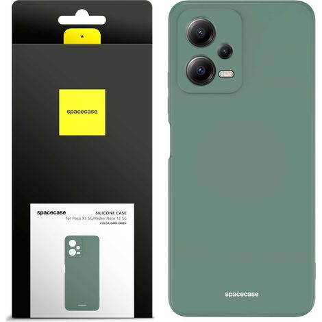 Funda de silicona Spacecase para Poco X5 5G/Redmi Note 12 5G (verde) (1/5)