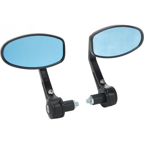 Rétroviseurs Moto Universels 7/8in Paire, Extrémité de Guidon pour Suzuki GSF1250 GSF600, Miroirs Latéraux de Remplacement (1/5)