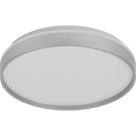 Plafonnier LED OSRAM, 24W, 3000K, 1450lm, blanc chaud, IP20, argent, Ø38,5 cm