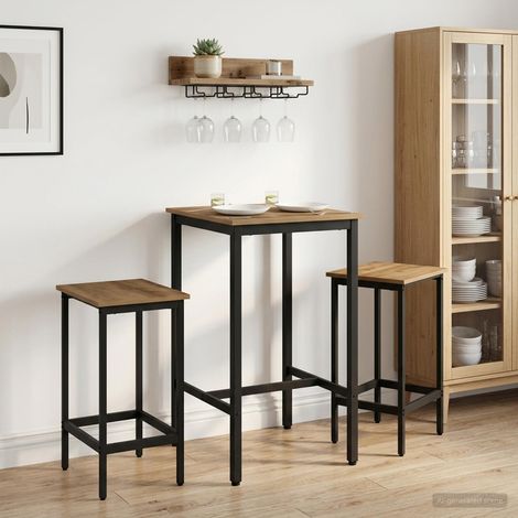 vidaXL Taburete de bar 2 uds. Roble artisan 40 x 32 x 64 cm (1/5)