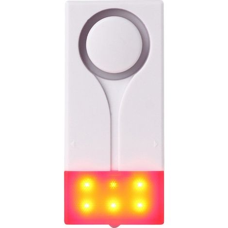 Alarme de porte et de fenêtre - Alarme antivol sans fil avec son puissant de 105 dB et lumière vive, facile à installer (comprend 1 alarme et 1 télécommande) (1/4)