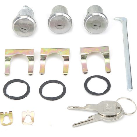 Cylindre de serrure de porte et clé pour Chevrolet Camaro 654394765282 (1/5)