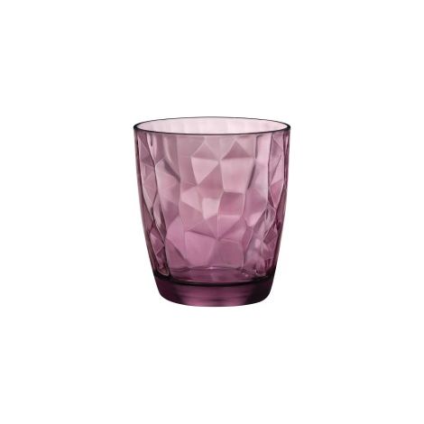 BORMIOLI vasos diamond acqua purple 30 cl , Lote 6 vasos Diamond Acqua Purple 30 clFabricado en vidrio de alta calidadApto para lavavajillas y microondasMedidas del vas