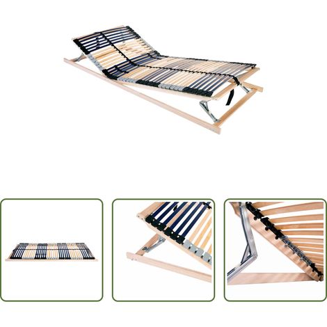 Holz Bettlattenrost - Bett-Lattenrost Braun 80 x 190 cm Massivholz Buche (1/5)