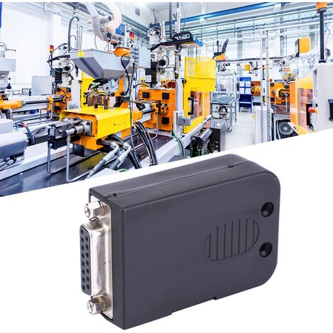 Lot de 2 connecteurs série femelles DB15-M1-01 à écrou, adaptateur pour carte de dérivation avec boîtier noir (1/5)