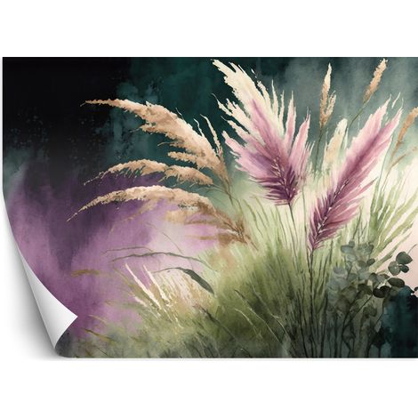 Papier peint Herbe de la pampa Botanique Abstrait 250x175 (1/5)