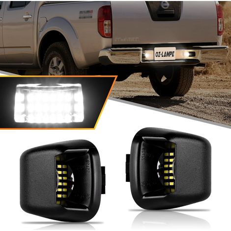 2X Éclairage de plaque d'immatriculation LED pour navara D40 20052018 Frontier ALTV Equator, Canbus Pas d'erreur feux de plaque d'immatriculation à LED, Feux Arrière (1/5)