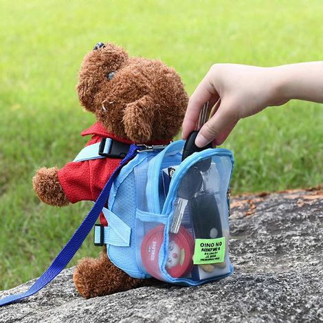 Sac à dos pour chien, harnais pour chiot, sacoches en nylon respirant pour activités de plein air (1/4)