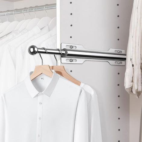 12 Inch Valet Rod for Sliding Cabinet (1 Pack, Chrome) (1/5)
