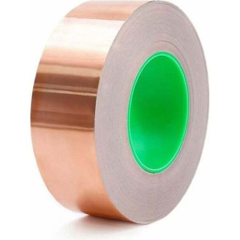 Ruban adhésif divers,Ruban Cuivre Répulsif Anti-Limaces 50 Mm X 20 M, Protection Autocollant Escargot - Blindage Emi, Ruban Feuille De Cuivre Contre Les Escargots