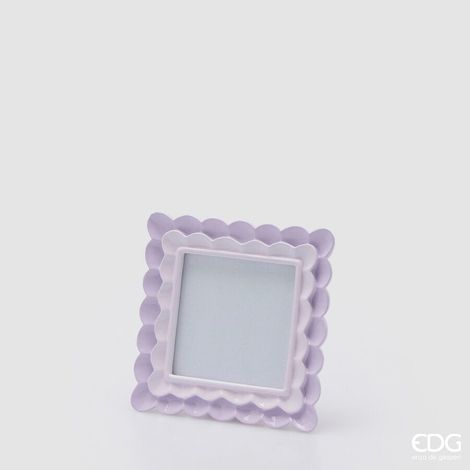 EDG Enzo De Gasperi Portafoto Cornice Balze Quadrato H 15 Cm L 15 Cm Lilla