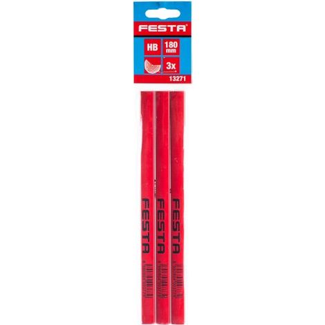 Matita da carpentiere FESTA 180mm HB set da 3 pezzi 13271.01 (1/2)