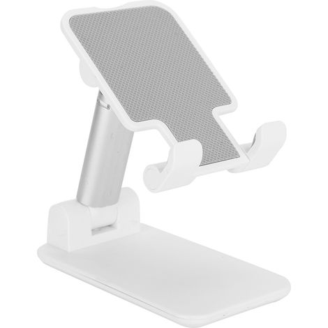Support réglable et pliable pour téléphone et tablette, miroir de bureau blanc