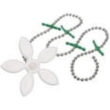 Lot de 12 attrape-cheveux en forme de fleur pour la douche, chaîne de nettoyage, crochet pour baignoire et lavabo, protège-éviers et bouchons de canalisation. (1/5)