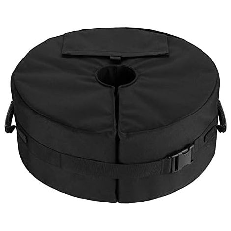 Parasol weight bag, 46 x 15 cm, removable round base filled with sand – For garden, patio and balcony parasols, portable, stable in moderate winds, alternative to stone bases